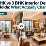2 BHK vs 3 BHK Interior Design in Noida: What Actually Changes