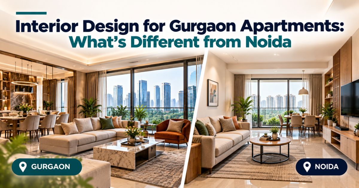 Interior Design for Gurgaon Apartments: What's Different from Noida