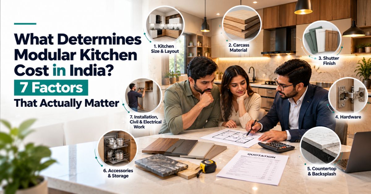 What Determines Modular Kitchen Cost in India? 7 Factors That Actually Matter
